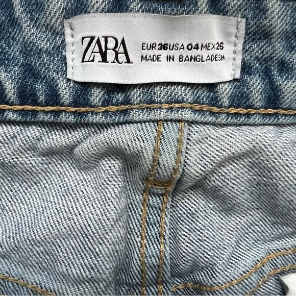 Zara Ripped Jeans Size 4 - Picture 9 of 9